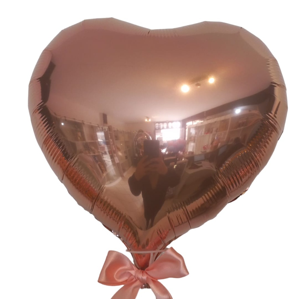 Globo Metalico Corazón Grande 40cm