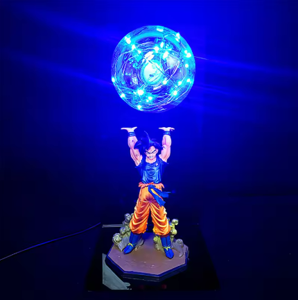 Lampara Goku con enchufe Genkidama Multicolor