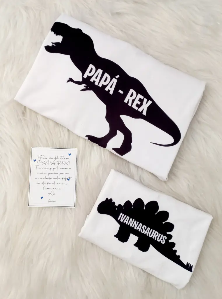 2 Polos personalizados (Papa - Hijo) Todas las tallas