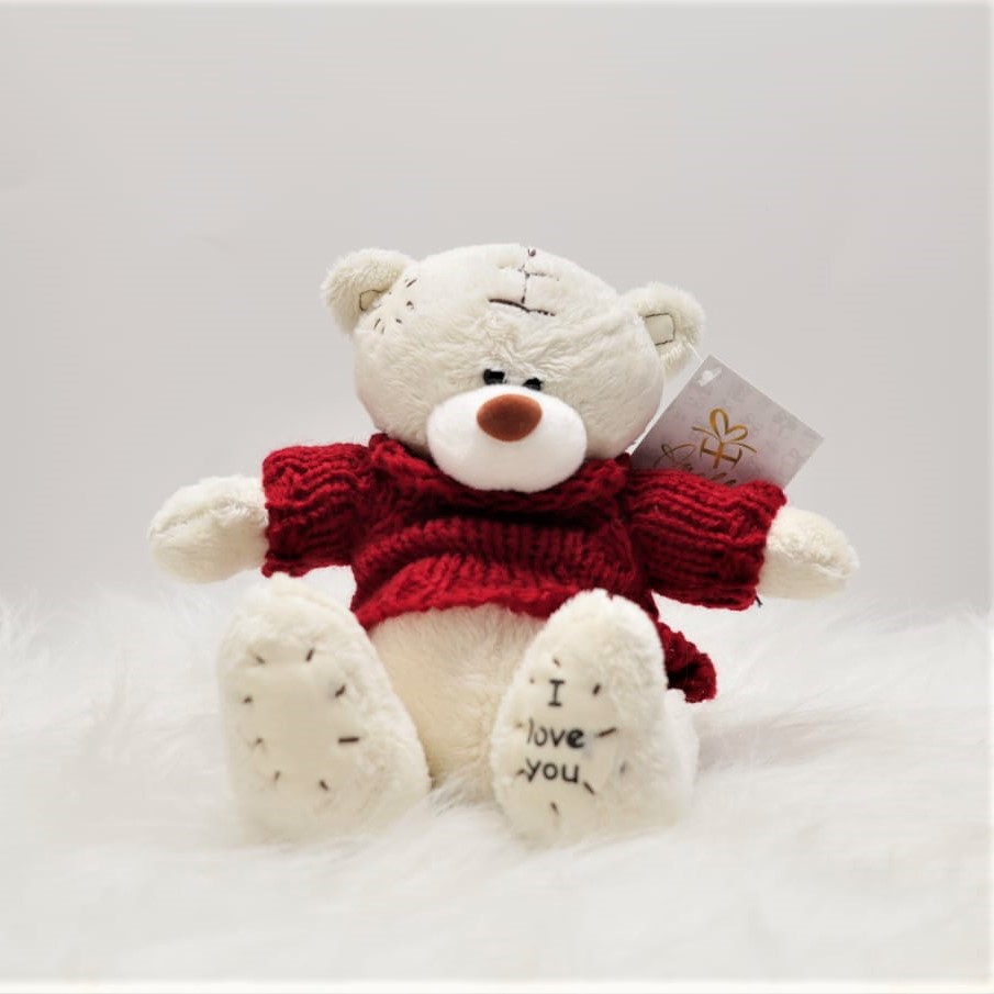 Peluche Osito I love U - Chompa 14cm