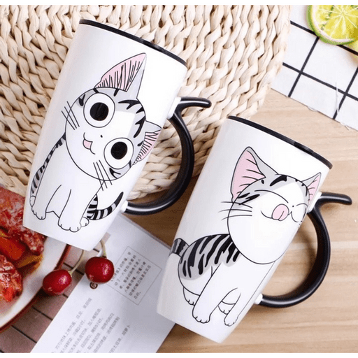 Taza larga 3D Gato Chi