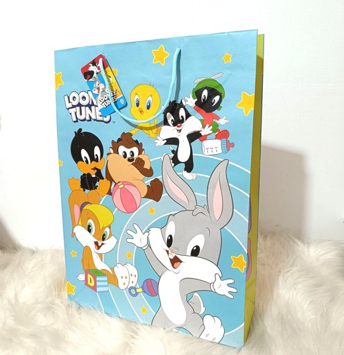 Bolsa de regalo grande personajes 43x32cm