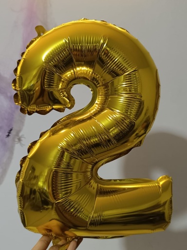 Globo Número dorados
