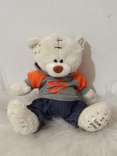 Osito con jean y polera 18cm