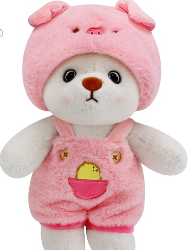 Osito con pijama de cerdito 27cm
