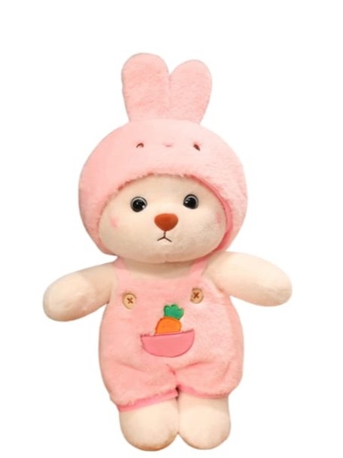 Osito con pijama de coneja 27cm