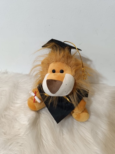 León graduado con birrete 26cm