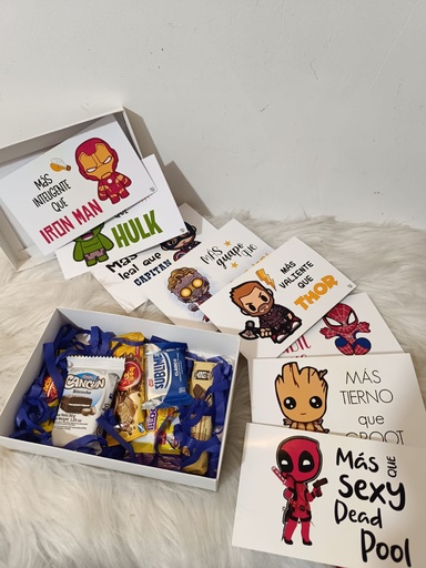 Caja acordeón Marvel 