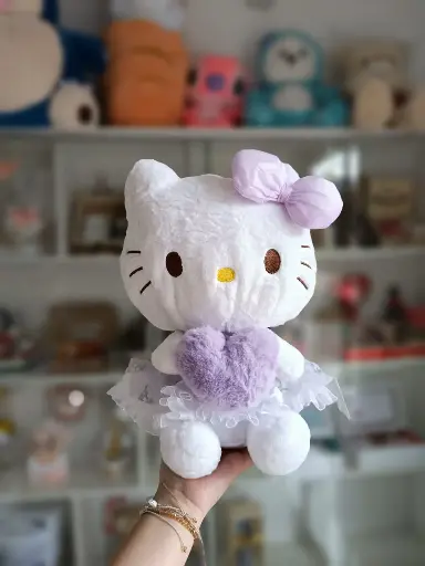 Hello Kitty vestido seda flores 30cm