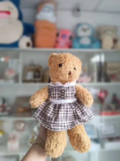 Oso rulo con vestido 28cm