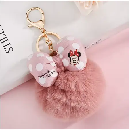 Llavero Minnie Mouse Rosa / Rojo