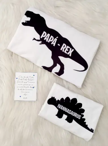 2 Polos personalizados (Papa - Hijo) Todas las tallas