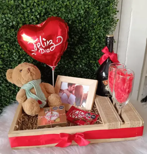Bandeja premium "Love & Cheers"