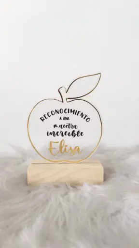 "Reconocimiento Maestra Increíble" 