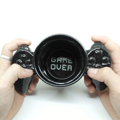 Taza mando play negro
