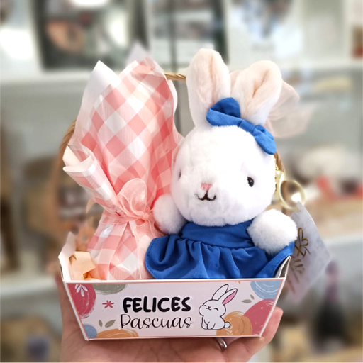 Canasta Huevito Kinder Joy + Llavero peluche